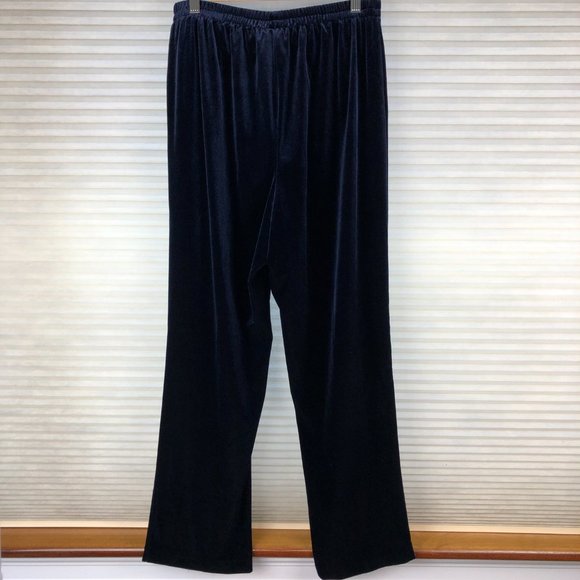 Vintage R & M Richards Petite High Waist Velvet Pants Quiet Luxury Comfy - Picture 6 of 16